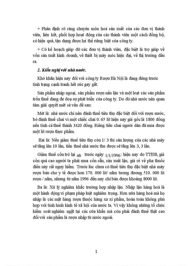 image for page Cạnh tranh và một số biện pháp nâng cao khả năng cạnh tranh của Công ty Rượu Hà nội 1