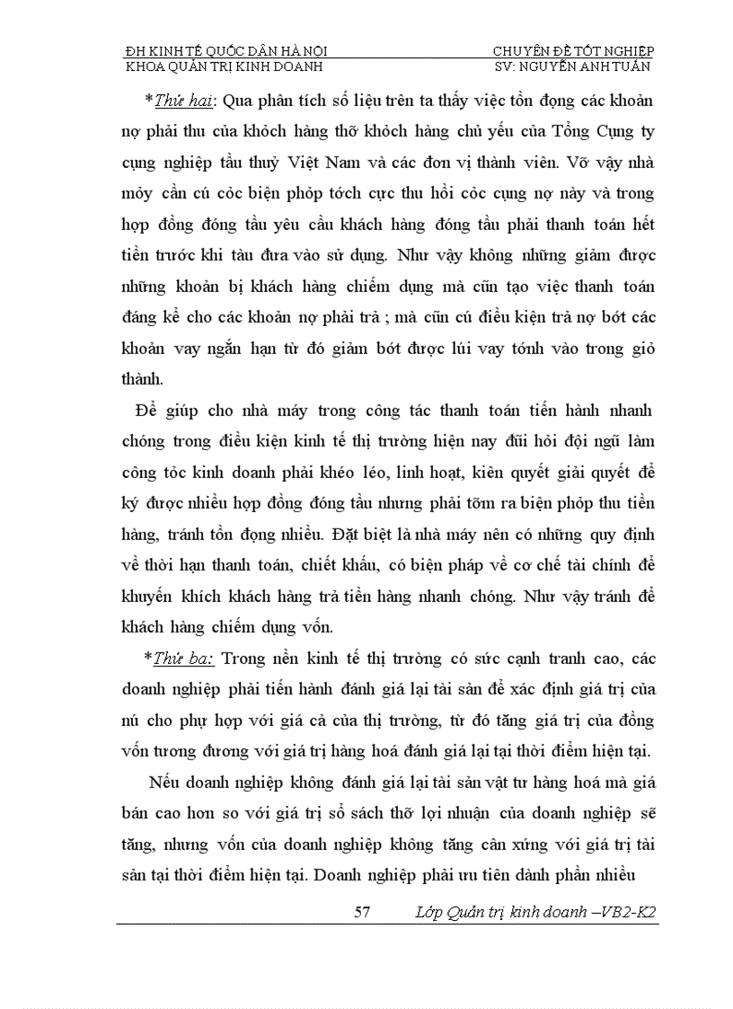 image for page Phân tích tính hiệu quả sử dụng vốn và biện pháp nâng cao hiệu quả sử dụng vốn của Nhà máy đóng tầu Hạ Long 1