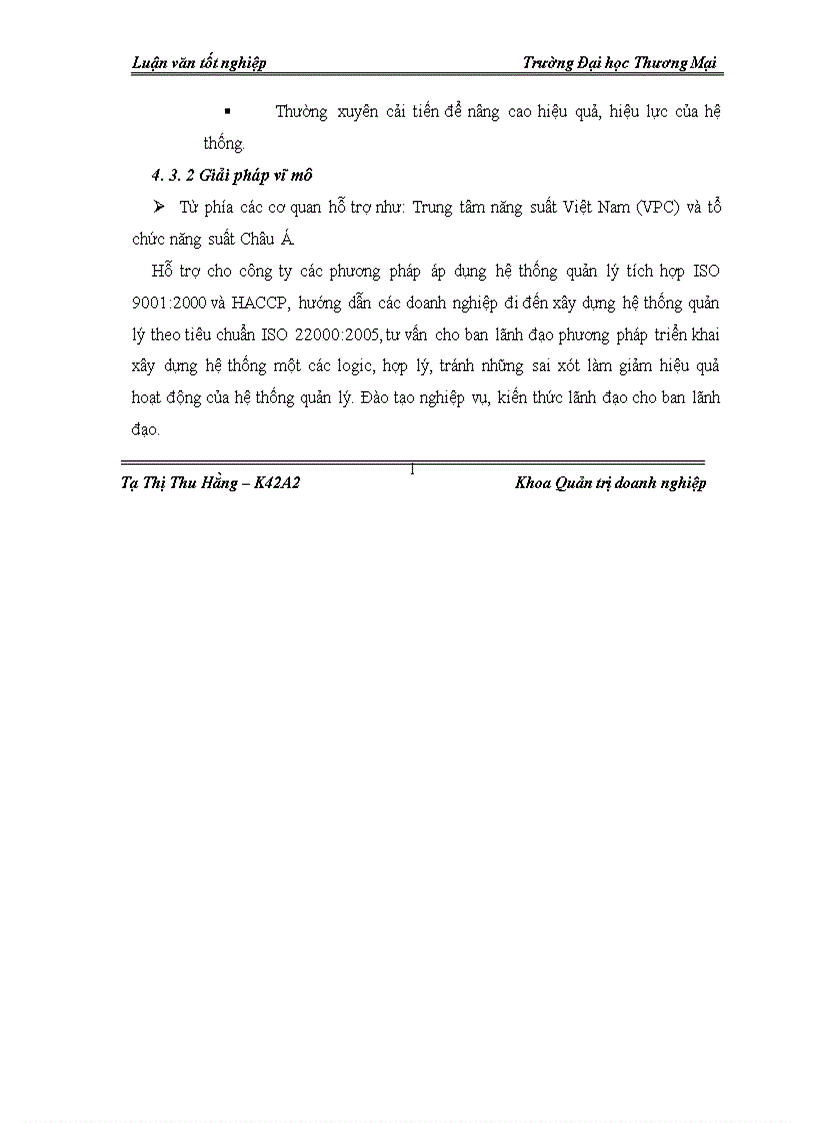 image for page Giải pháp duy trì hệ thống quản trị tích hợp ISO 9001 2000 HACCP tại Công ty CP Thực phẩm Đức Việt