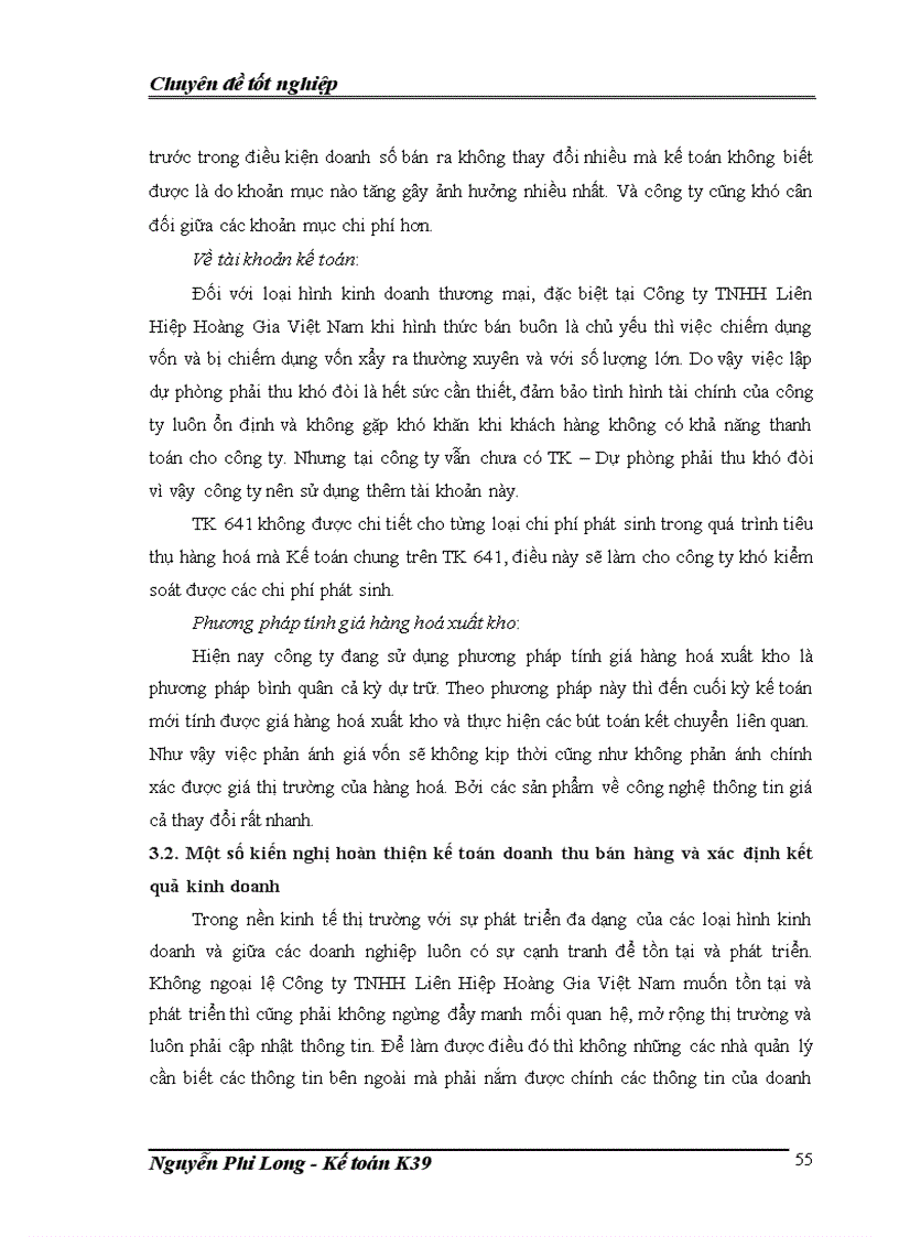 image for page Hoàn thiện kế toán doanh thu bán hàng và xác định kết quả kinh doanh tại Công ty TNHH Liên Hiệp Hoàng Gia Việt Nam 1