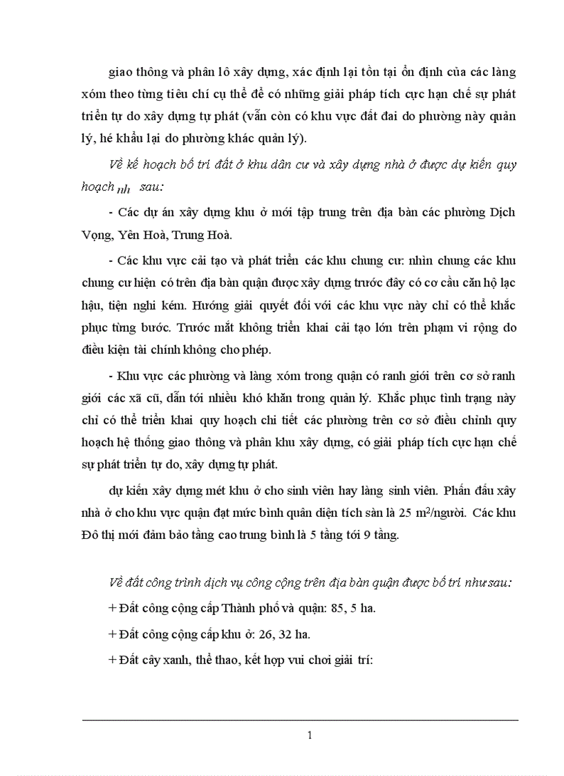 image for page Thực trạng và giải pháp tăng cường công tác quản lý Nhà nước về đất Đô thị qua ví dụ tại quận Cầu Giấy TP Hà Nội