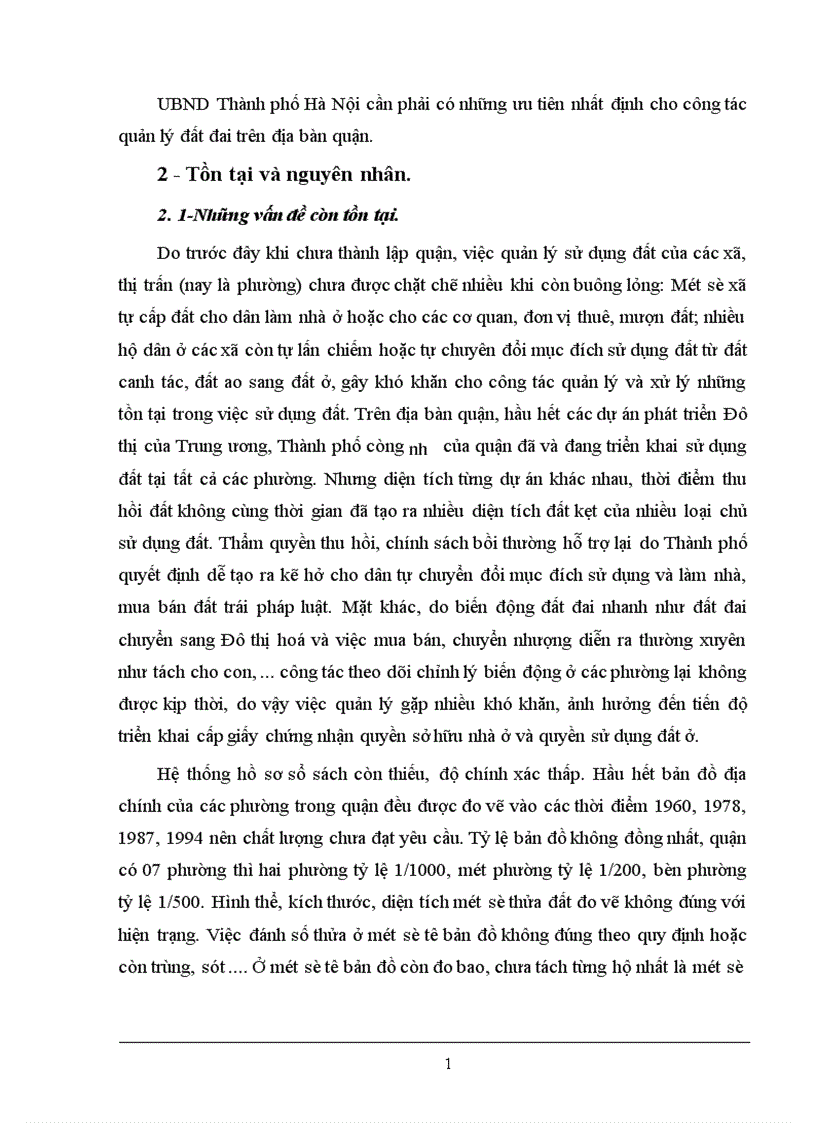 image for page Thực trạng và giải pháp tăng cường công tác quản lý Nhà nước về đất Đô thị qua ví dụ tại quận Cầu Giấy TP Hà Nội