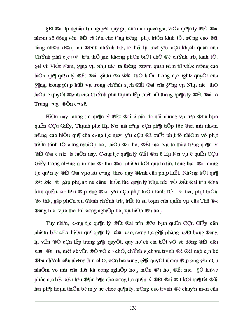 image for page Thực trạng và giải pháp tăng cường công tác quản lý Nhà nước về đất Đô thị qua ví dụ tại quận Cầu Giấy TP Hà Nội