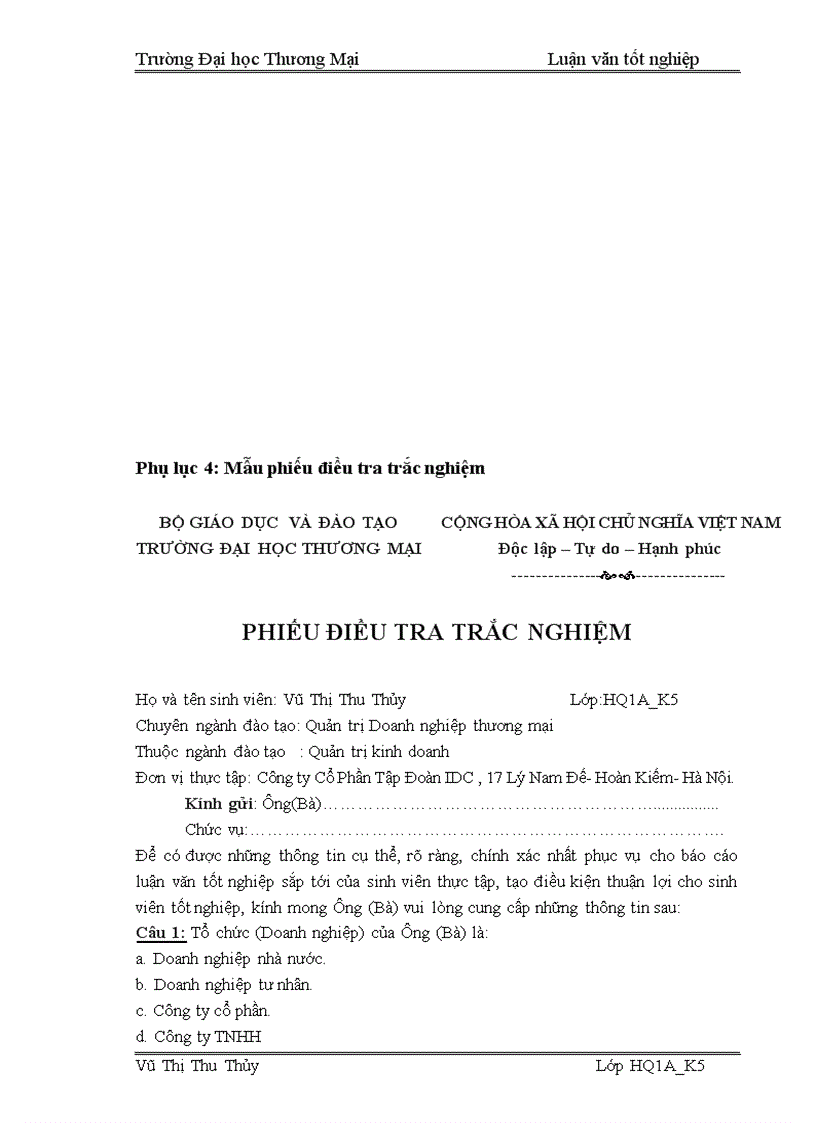 image for page Giải pháp marketing tăng cường hiệu lực triển khai chiến lược kinh doanh của Công ty Cổ Phần Tập Đoàn IDC 1