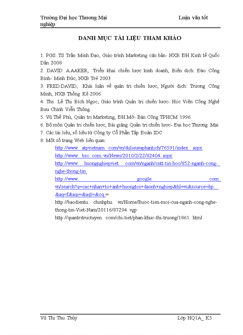 image for page Giải pháp marketing tăng cường hiệu lực triển khai chiến lược kinh doanh của Công ty Cổ Phần Tập Đoàn IDC 1