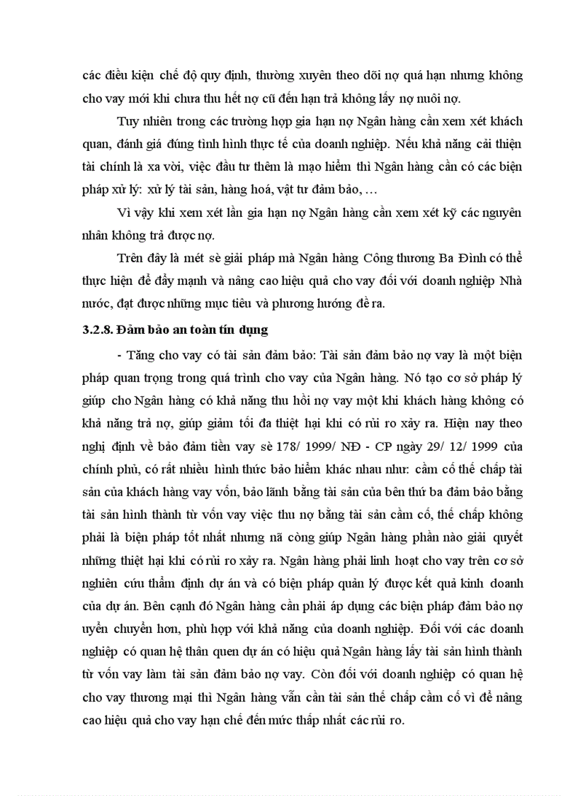 image for page Một số giải pháp nâng cao hiệu quả cho vay đối với doanh nghiệp nhà nước tại ngân hàng công thương Ba Đình 1