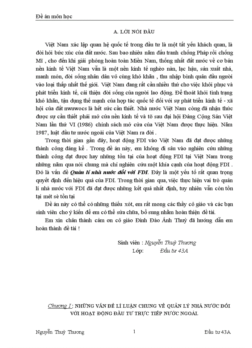 image for page Quản lý nhà nước đối với hoạt động đầu tư trực tiếp nước ngoài ở Việt Nam 1