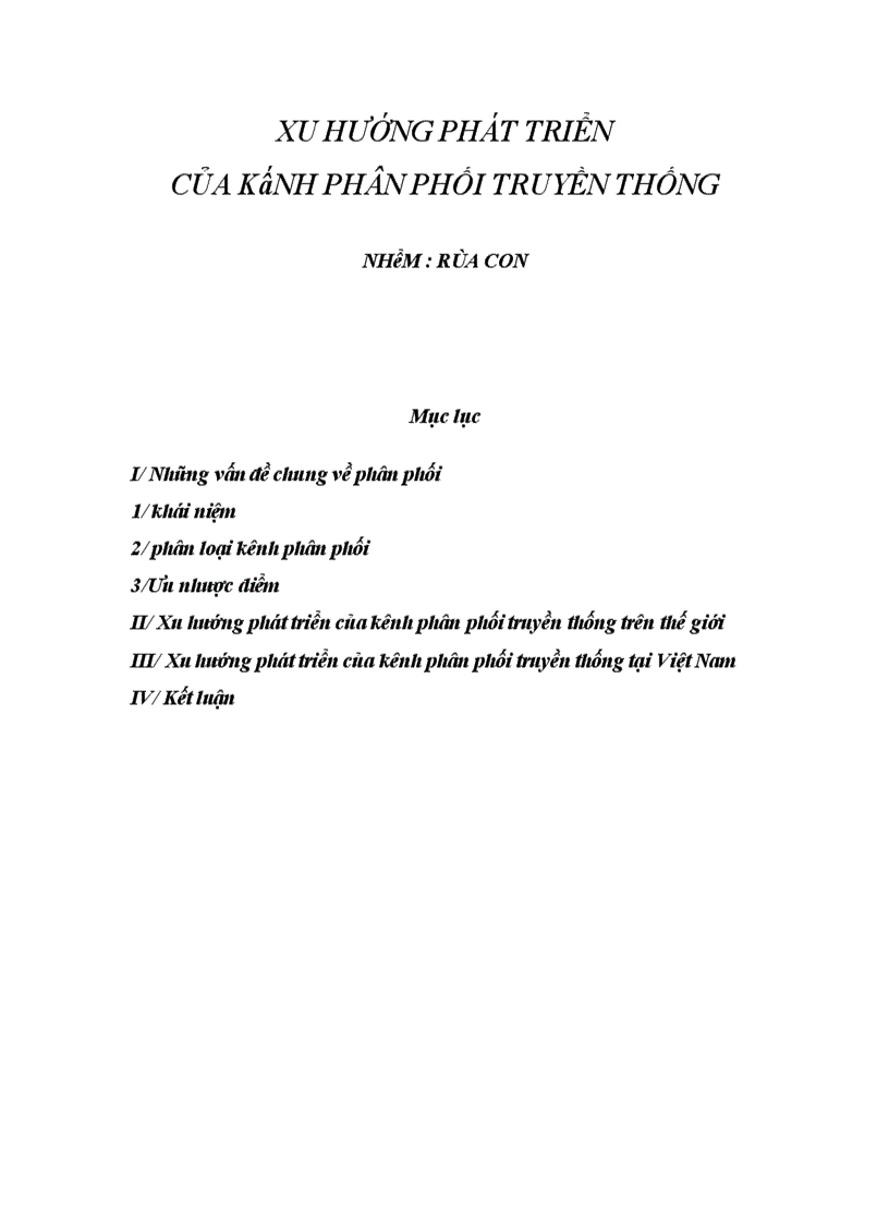 image for page Xu thế phát triển kênh phân phối truyền thống