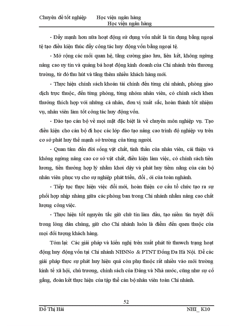 image for page Giải pháp tăng cường nguồn vốn huy động tại Chi nhánh NHNNo PTNT Đống Đa