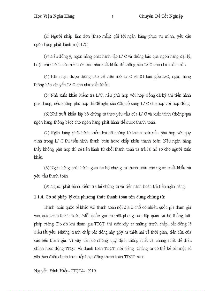 image for page Nâng cao hiệu quả thanh toán quốc tế theo phương thức tín dụng chứng từ tại Ngân hàng thương mại cổ phần Ngoại thương Việt nam Vietcombank 1
