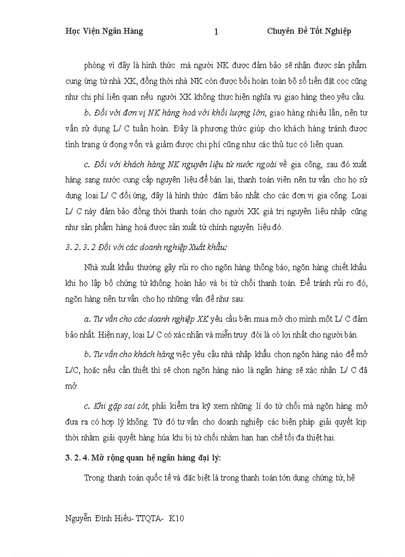 image for page Nâng cao hiệu quả thanh toán quốc tế theo phương thức tín dụng chứng từ tại Ngân hàng thương mại cổ phần Ngoại thương Việt nam Vietcombank 1