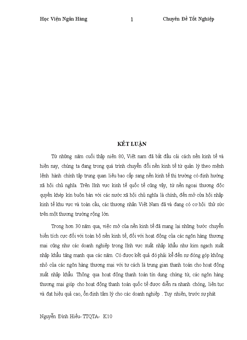 image for page Nâng cao hiệu quả thanh toán quốc tế theo phương thức tín dụng chứng từ tại Ngân hàng thương mại cổ phần Ngoại thương Việt nam Vietcombank 1