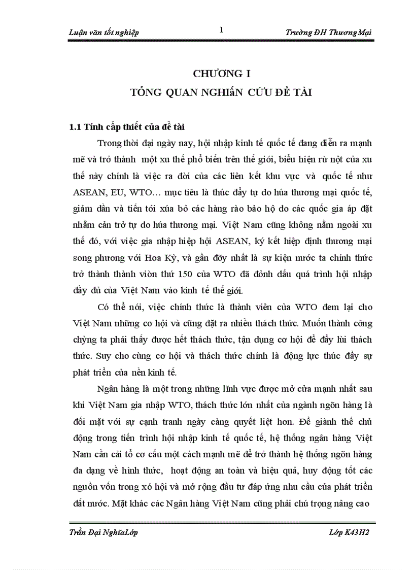 image for page Chất lượng tín dụng trung và dài hạn tại Ngân hàng TMCP Ngoại thương Việt Nam Chi nhánh Hải Phòng 1