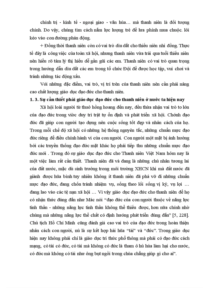 image for page Nâng cao chất lượng giáo dục đạo đức cho thanh niên Việt nam hiện nay