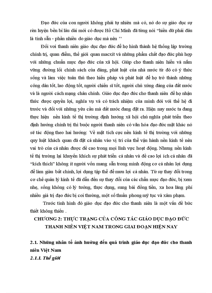 image for page Nâng cao chất lượng giáo dục đạo đức cho thanh niên Việt nam hiện nay