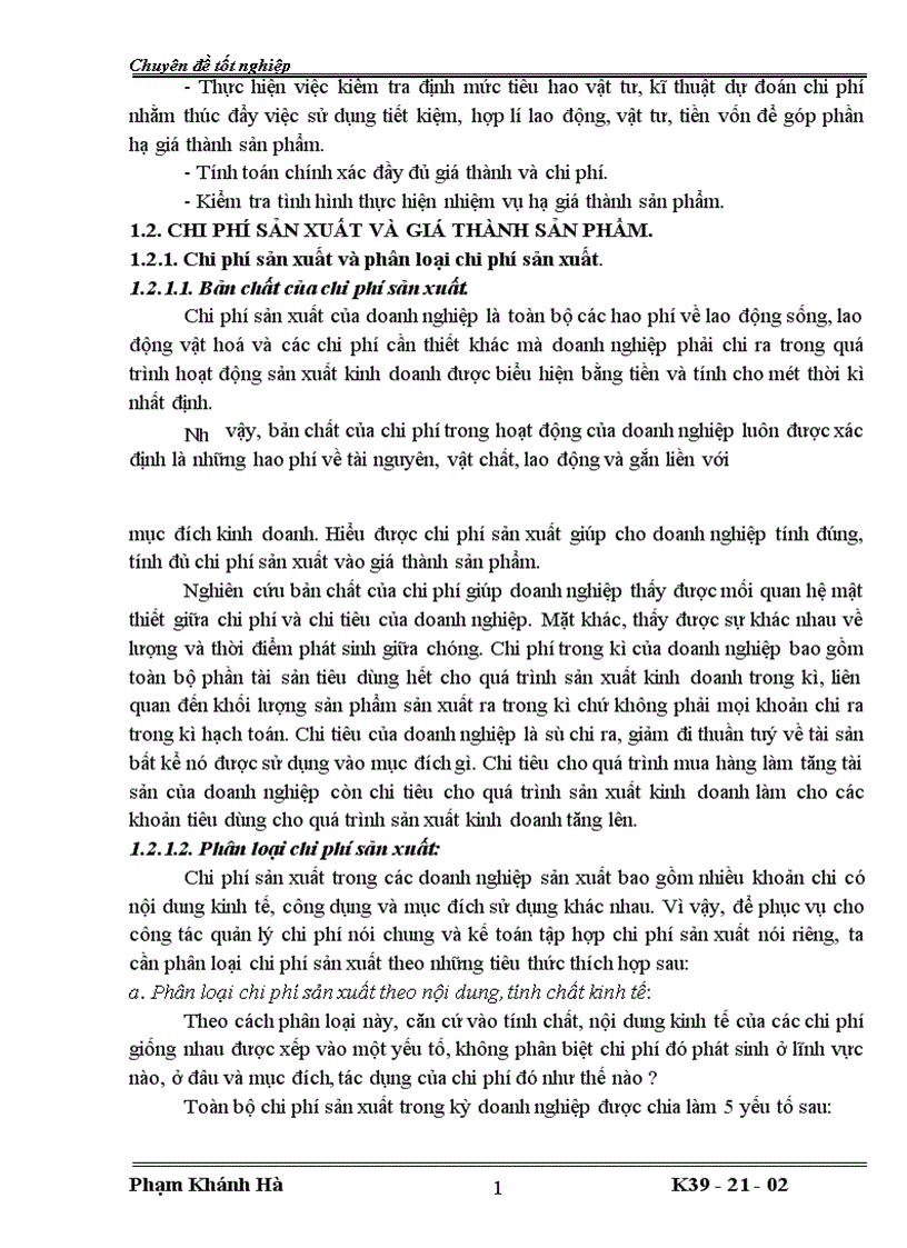 image for page Tổ chức công tác kế toán tập hợp chi phí sản xuất và tính giá thành sản phẩm ở công ty TNHH Hùng Hưng 1