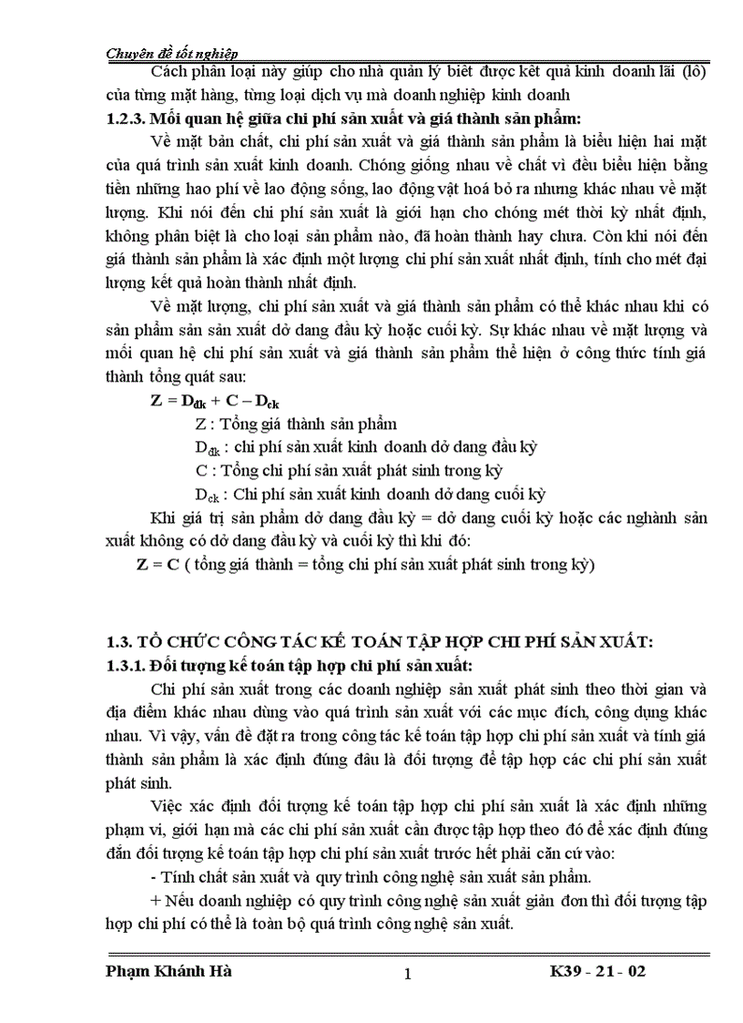 image for page Tổ chức công tác kế toán tập hợp chi phí sản xuất và tính giá thành sản phẩm ở công ty TNHH Hùng Hưng 1