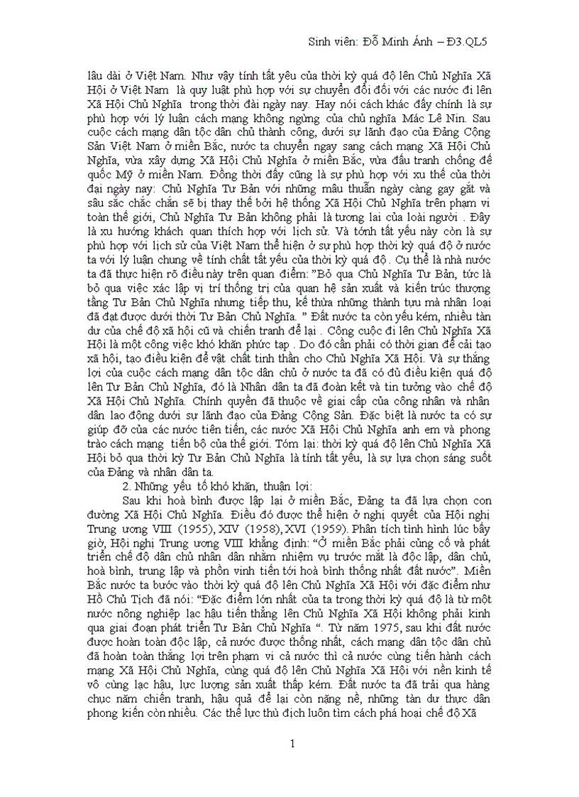 image for page Vấn đề lựa chọn con đường quá độ lên Chủ Nghĩa Xã Hội bỏ qua chế độ Tư Bản Chủ Nghĩa ở Việt Nam