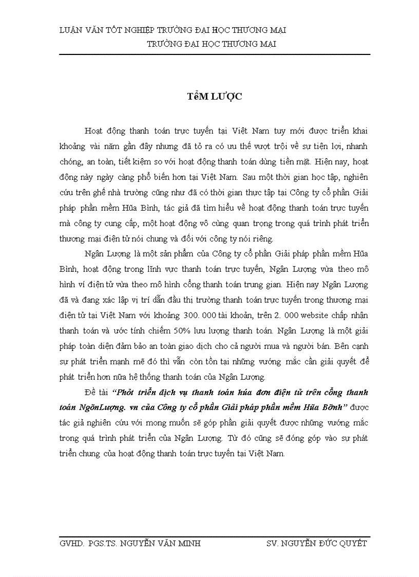 image for page Phát triển dịch vụ thanh toán hóa đơn điện tử trên cổng thanh toán NgânLượng vn của Công ty cổ phần Giải pháp phần mềm Hòa Bình 1