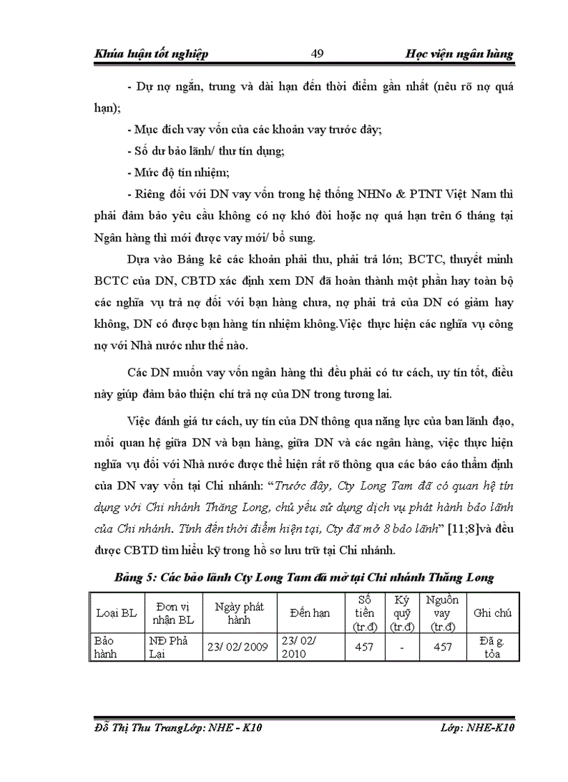 image for page Giải pháp nâng cao chất lượng phân tích tín dụng đối với doanh nghiệp vay vốn tại NHNo PTNT Chi nhánh Thăng Long