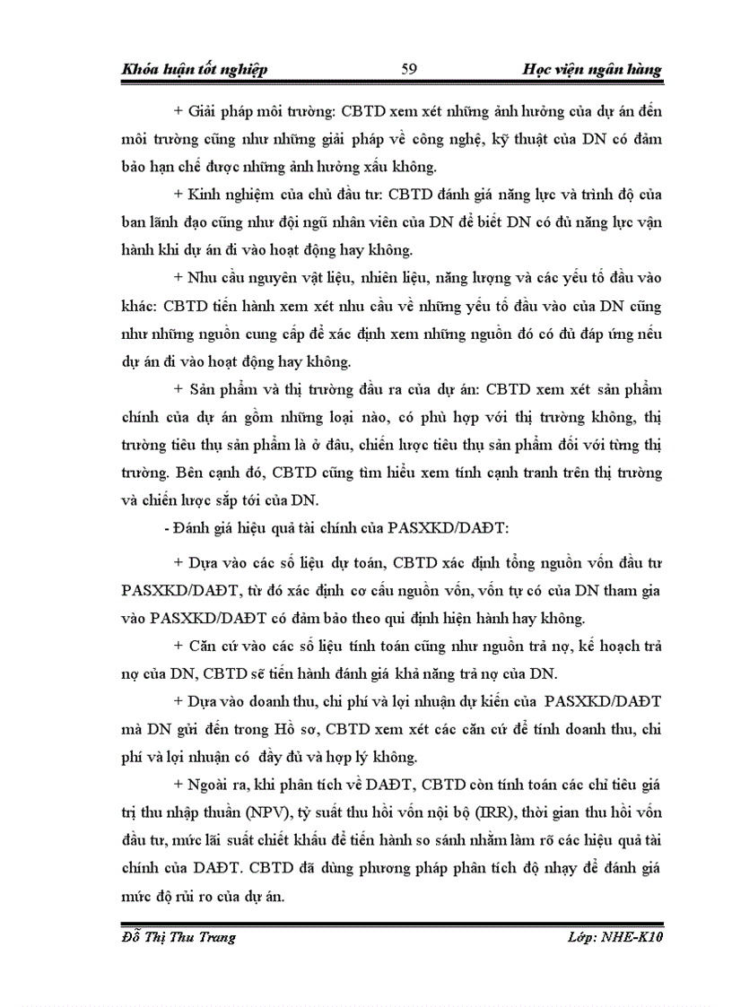 image for page Giải pháp nâng cao chất lượng phân tích tín dụng đối với doanh nghiệp vay vốn tại NHNo PTNT Chi nhánh Thăng Long