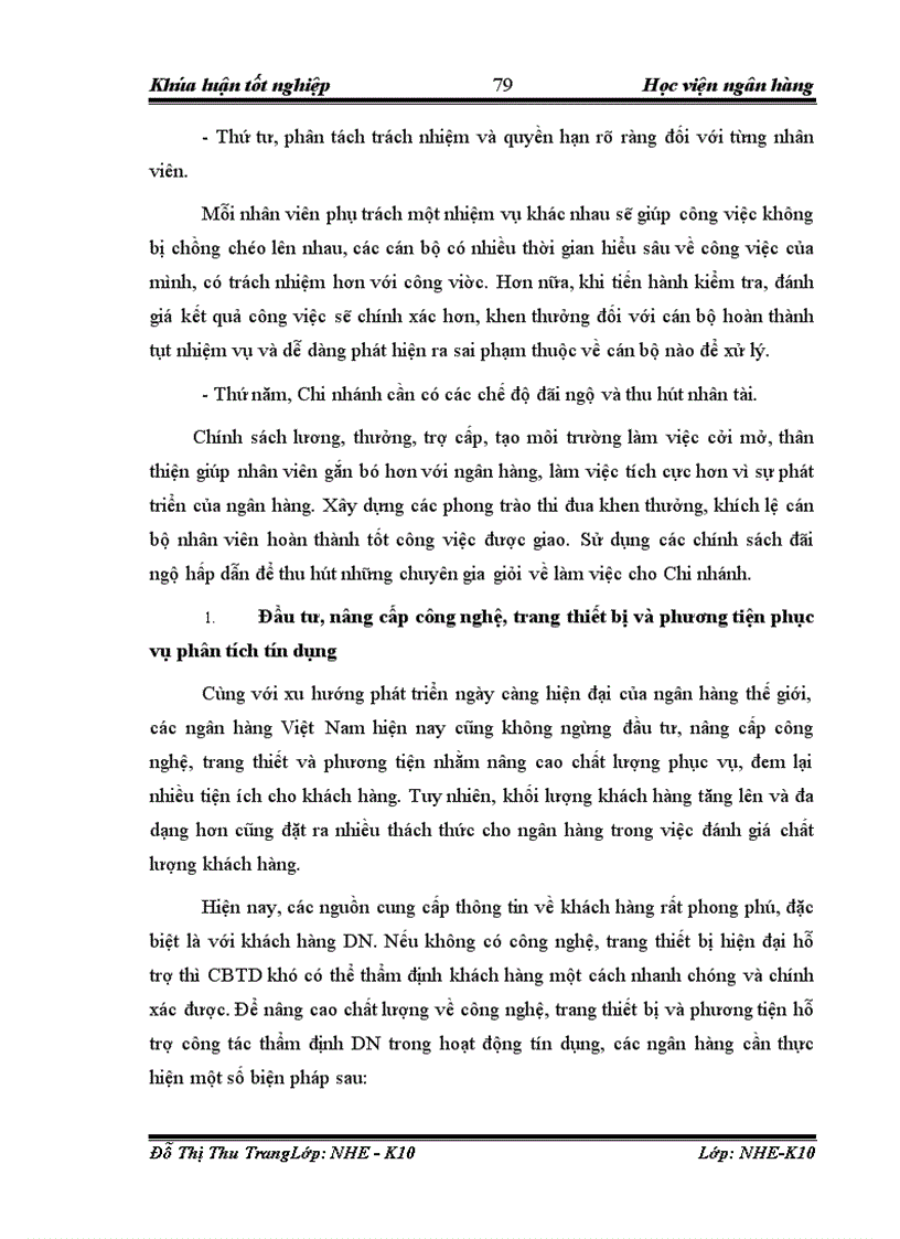 image for page Giải pháp nâng cao chất lượng phân tích tín dụng đối với doanh nghiệp vay vốn tại NHNo PTNT Chi nhánh Thăng Long