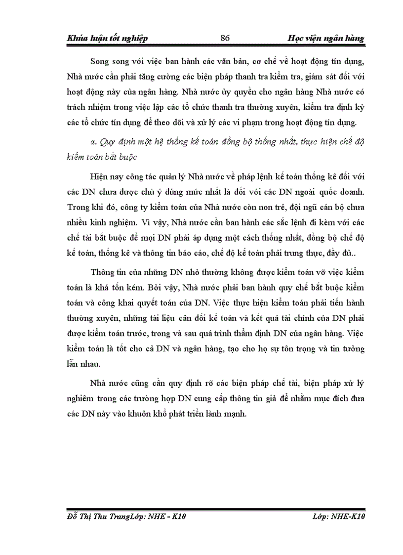image for page Giải pháp nâng cao chất lượng phân tích tín dụng đối với doanh nghiệp vay vốn tại NHNo PTNT Chi nhánh Thăng Long