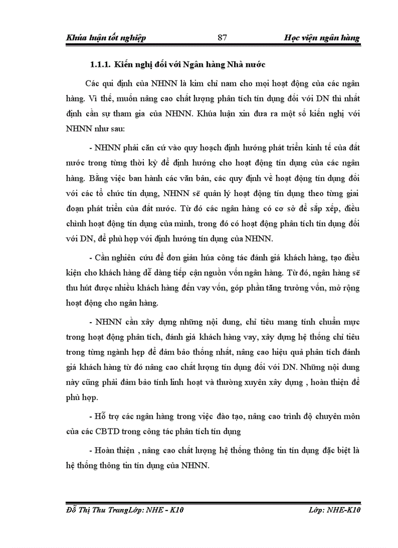 image for page Giải pháp nâng cao chất lượng phân tích tín dụng đối với doanh nghiệp vay vốn tại NHNo PTNT Chi nhánh Thăng Long