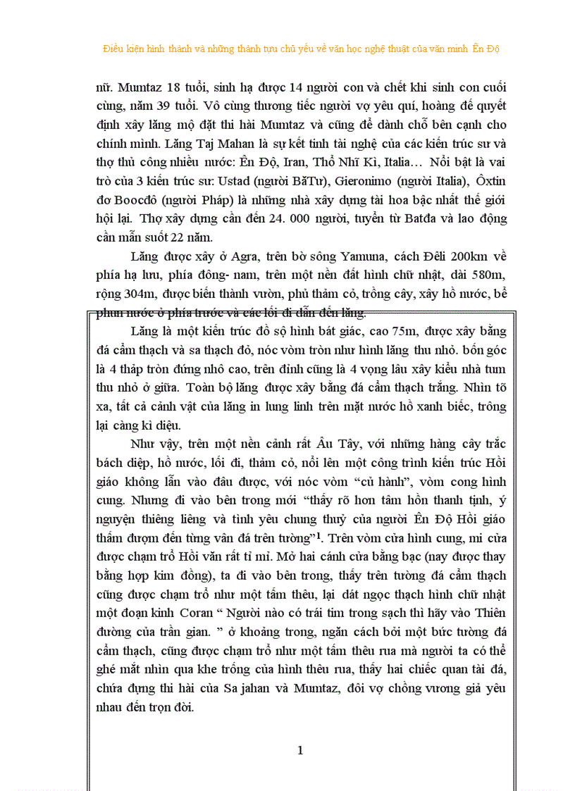 image for page Điều kiện hình thành và những thành tựu chủ yếu về văn học nghệ thuật của văn minh ấn Độ 1