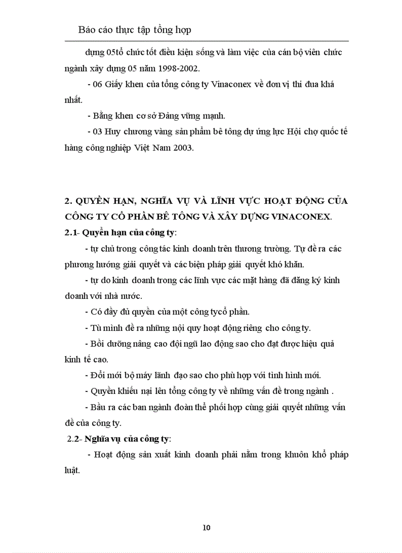 image for page Thực trạng của hoạt động của công ty cổ phần và xây dựng Vinaconex Xuân Mai