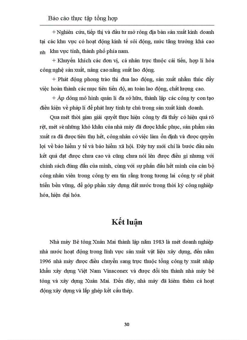 image for page Thực trạng của hoạt động của công ty cổ phần và xây dựng Vinaconex Xuân Mai