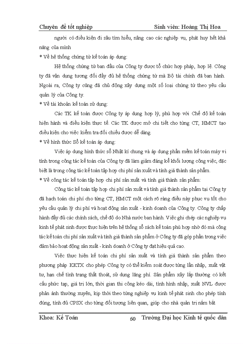 image for page Kế toán chi phí sản xuất và tính giá thành sản phẩm xây lắp tại Công ty cổ phần Thiết kế và Giám sát Xây dựng Hà Nội 1