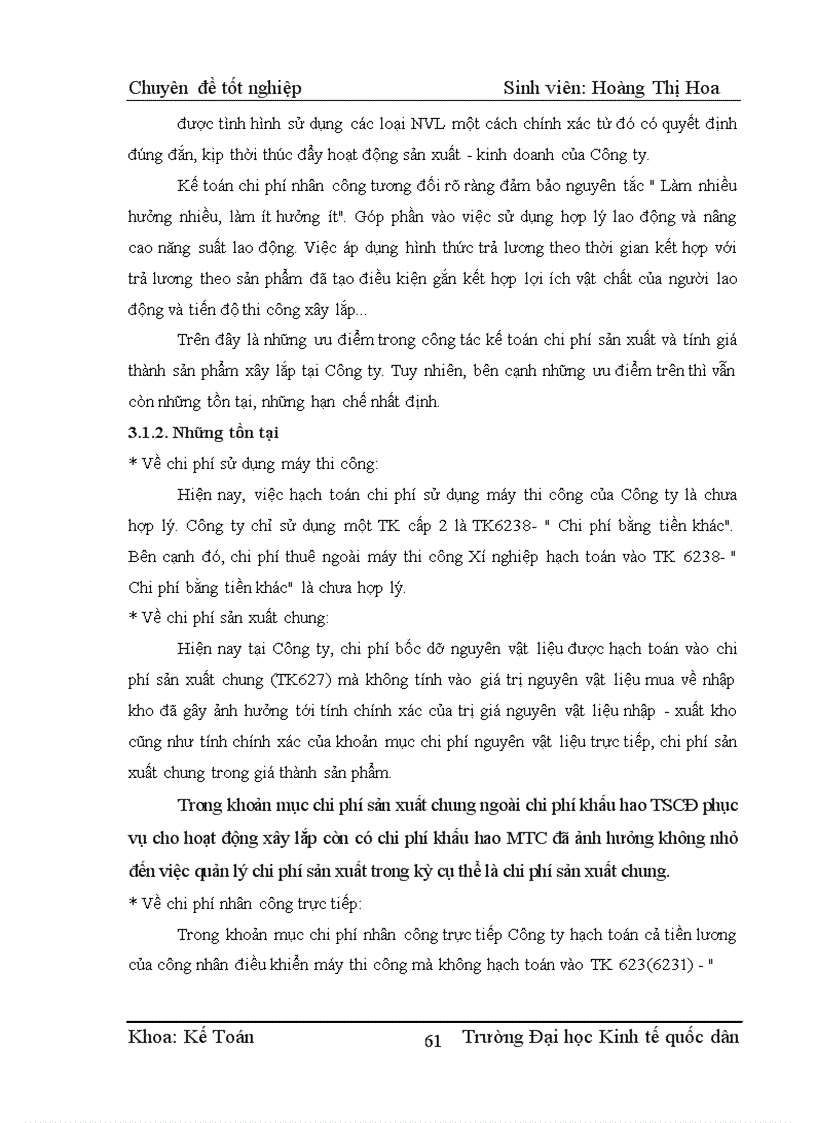 image for page Kế toán chi phí sản xuất và tính giá thành sản phẩm xây lắp tại Công ty cổ phần Thiết kế và Giám sát Xây dựng Hà Nội 1