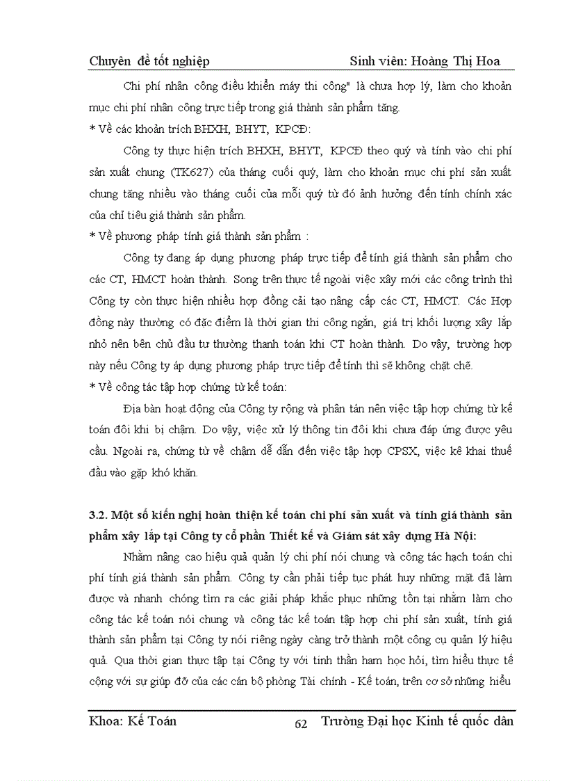 image for page Kế toán chi phí sản xuất và tính giá thành sản phẩm xây lắp tại Công ty cổ phần Thiết kế và Giám sát Xây dựng Hà Nội 1