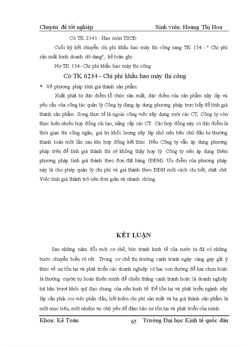image for page Kế toán chi phí sản xuất và tính giá thành sản phẩm xây lắp tại Công ty cổ phần Thiết kế và Giám sát Xây dựng Hà Nội 1