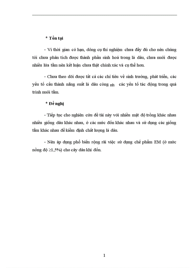 image for page Nghiên cứu ảnh hưởng của chế phẩm vi sinh vật EM Effective Micoorgamisms đến sinh trưởng phát triển năng suất và phẩm chất dâu đốn sát vụ Đông tại trường ĐHNNI Hà nội 1
