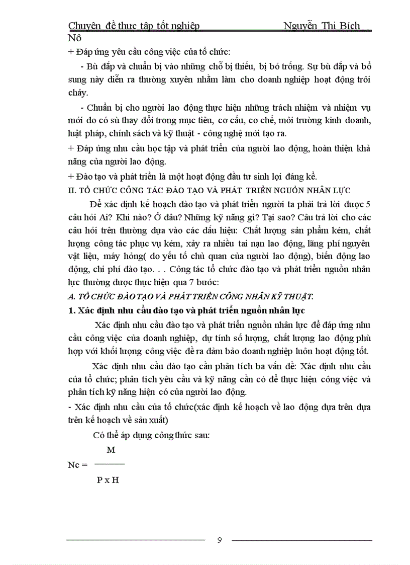 image for page Đào tạo và phát triển nguồn nhân lực tại Nhà máy sợi II 1