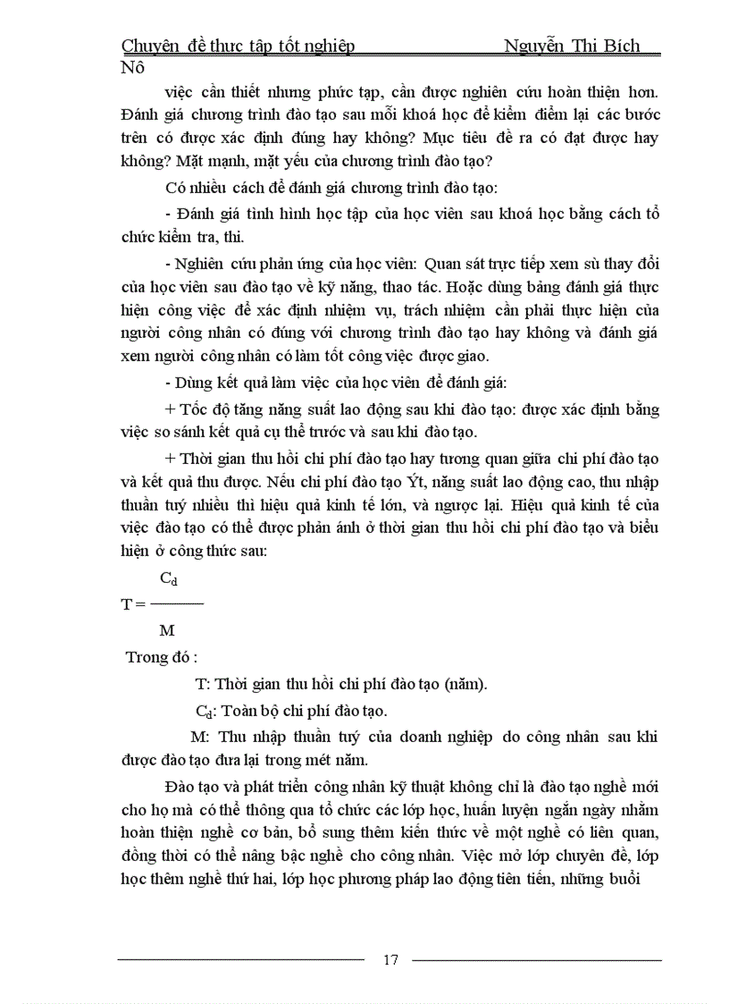 image for page Đào tạo và phát triển nguồn nhân lực tại Nhà máy sợi II 1