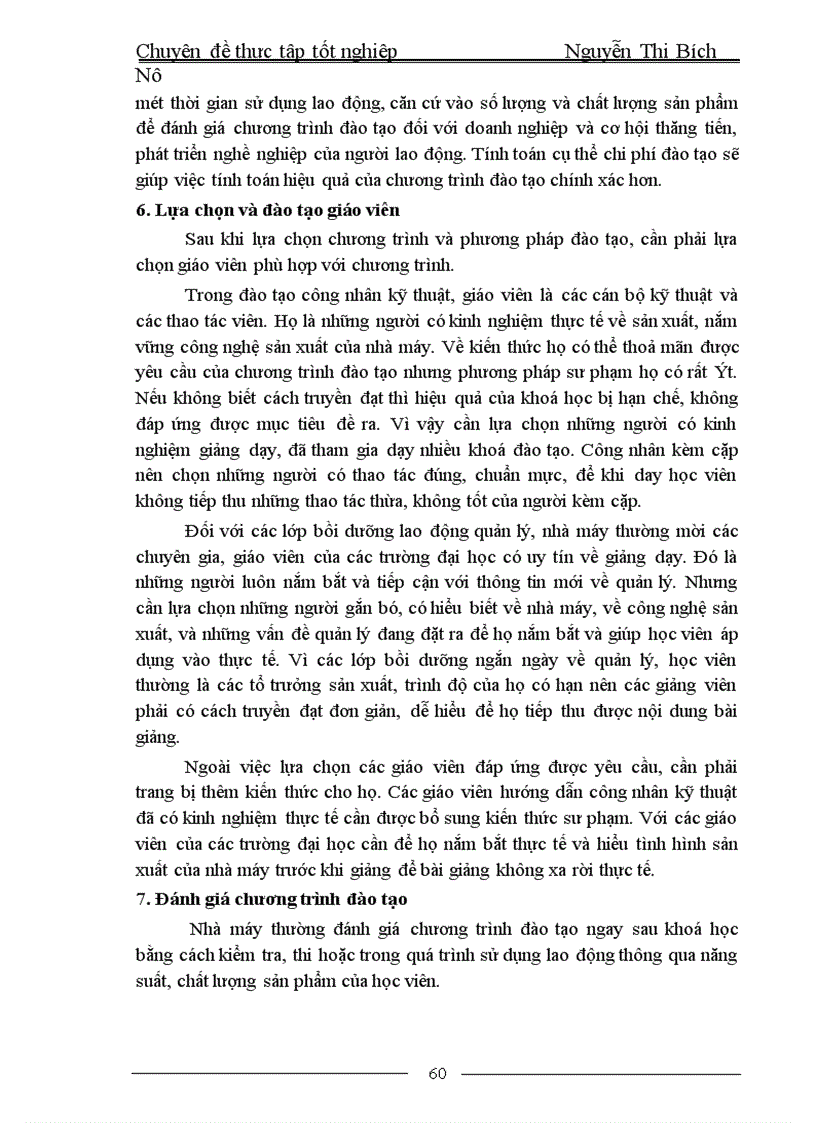 image for page Đào tạo và phát triển nguồn nhân lực tại Nhà máy sợi II 1