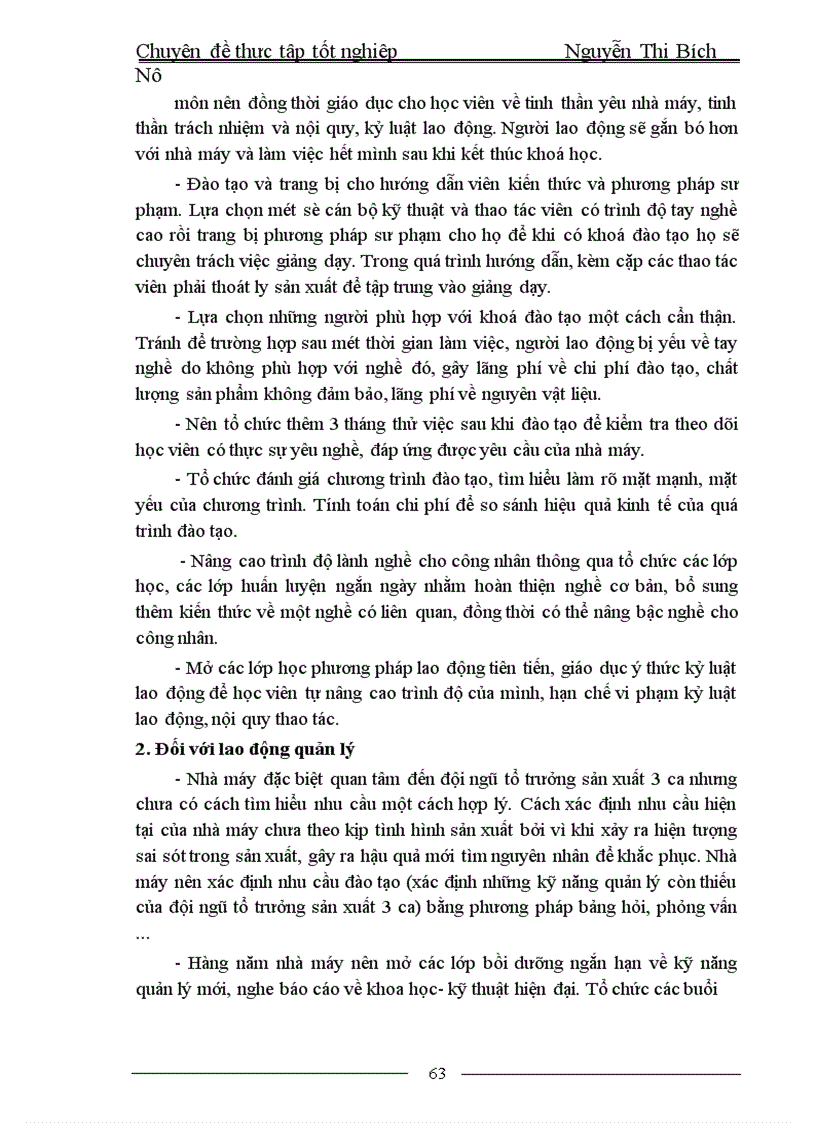 image for page Đào tạo và phát triển nguồn nhân lực tại Nhà máy sợi II 1