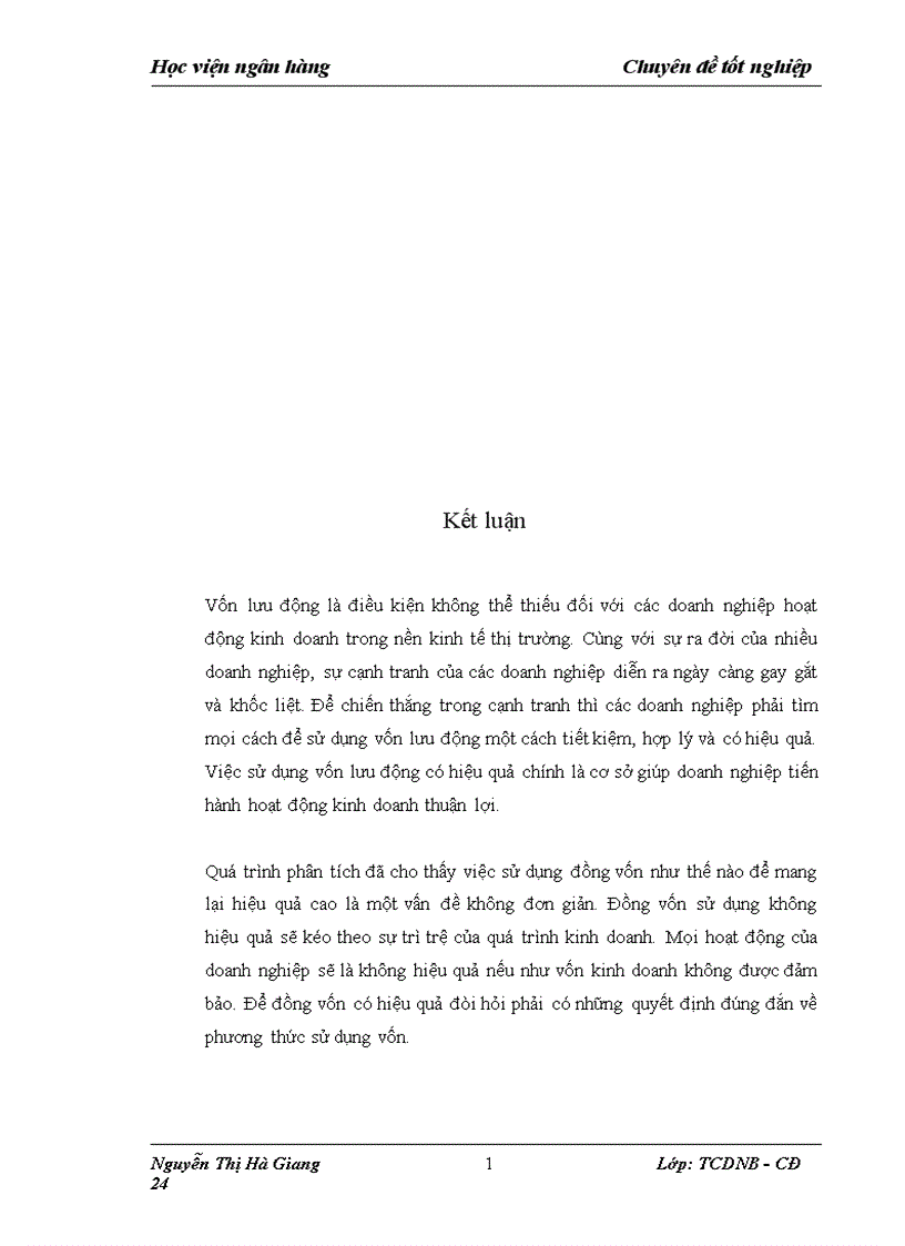 image for page Vốn lưu động và một số biện pháp nhằm nâng cao hiệu quả sử dụng vốn lưu động tại công ty cổ phần lương thực Đông Bắc 1