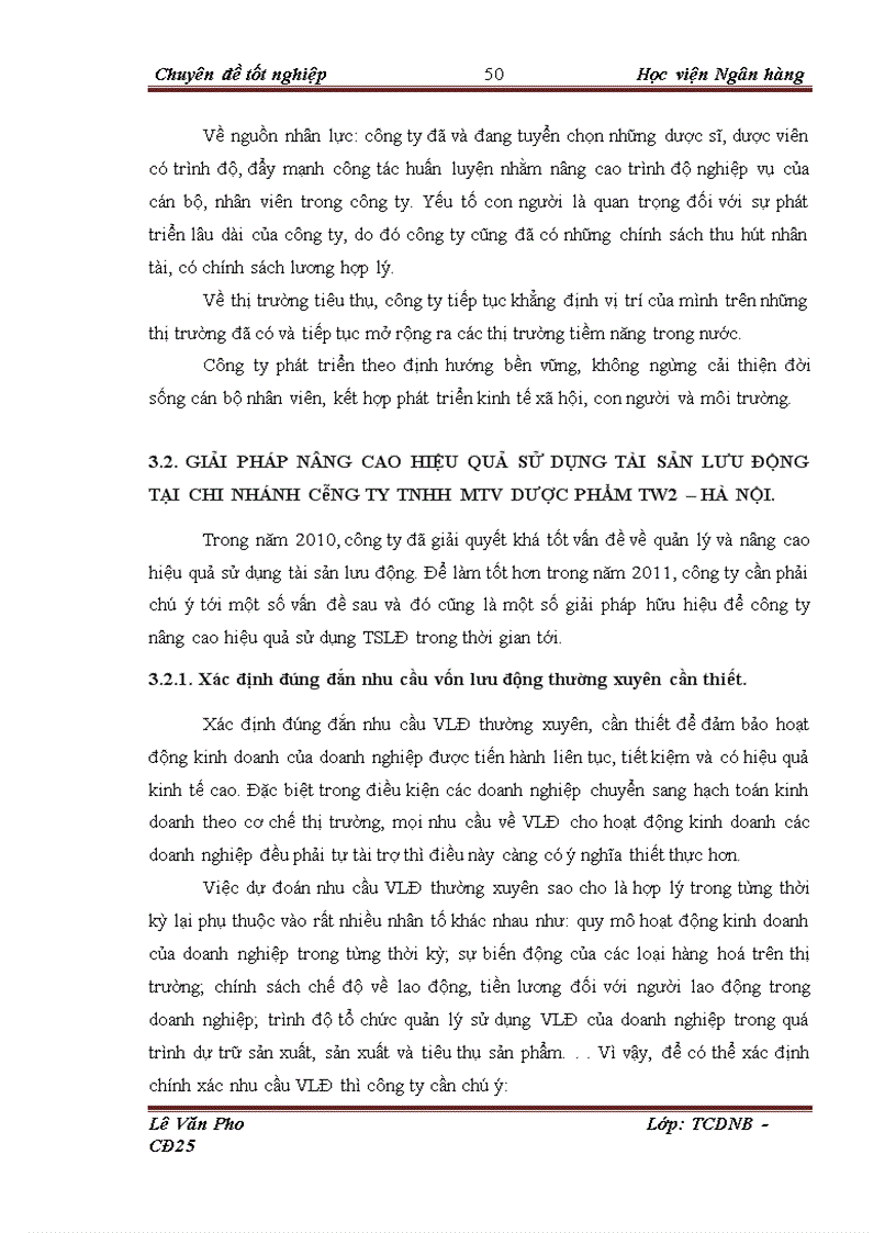 image for page Giải pháp nâng cao hiệu quả sử dụng tài sản lưu động tại Chi Nhánh Công Ty TNHH MTV Dược Phẩm TW2 Hà Nội