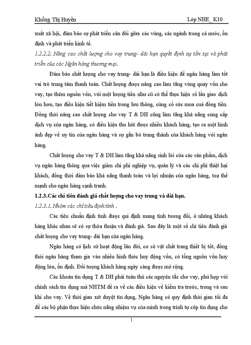 image for page Giải pháp nâng cao chất lượng cho vay trung và dài hạn tại Ngân hàng đầu tư và phát triển Việt Nam chi nhánh Hai Bà Trưng 1