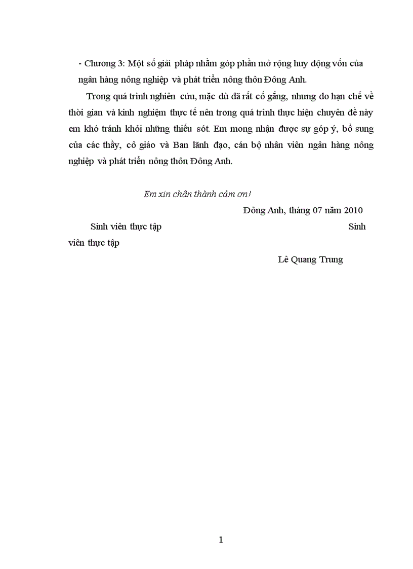 image for page Giải pháp nâng cao hiệu quả huy động vốn tại ngân hàng nông nghiệp và phát triển nông thôn Đông Anh 1