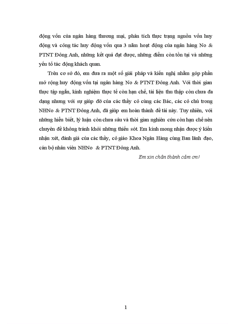 image for page Giải pháp nâng cao hiệu quả huy động vốn tại ngân hàng nông nghiệp và phát triển nông thôn Đông Anh 1