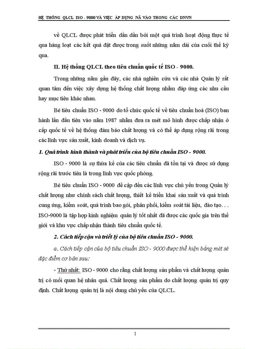 image for page Hệ thống QLCL theo tiêu chuẩn ISO 9000 và việc áp dụng nó vào trong các doanh nghiệp Việt Nam 1