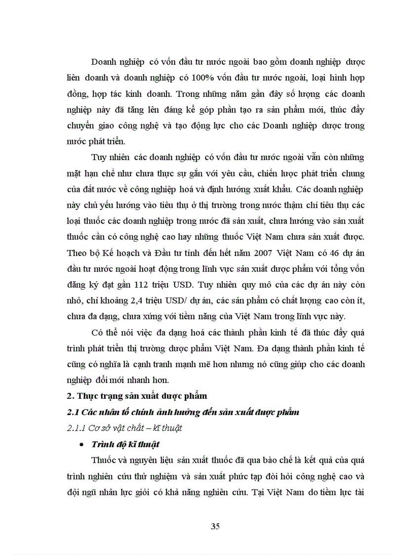 image for page Dược phẩm Việt Nam Thực trạng phát triển và giải pháp tăng cường khả năng cạnh tranh với dược phẩm ngoại nhập