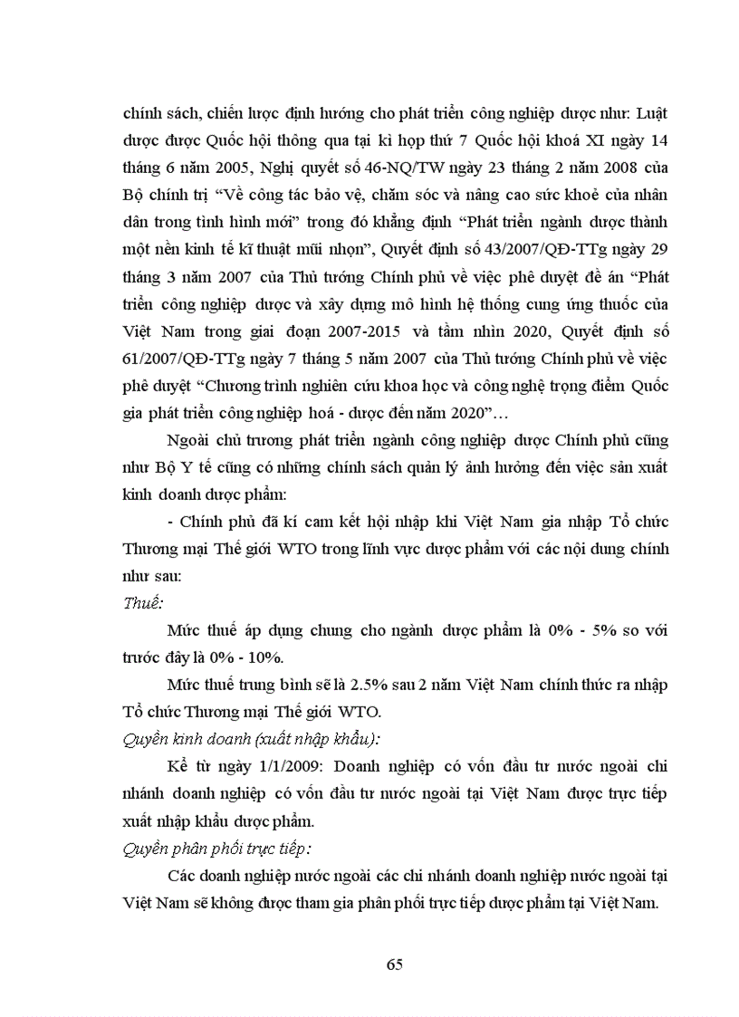 image for page Dược phẩm Việt Nam Thực trạng phát triển và giải pháp tăng cường khả năng cạnh tranh với dược phẩm ngoại nhập