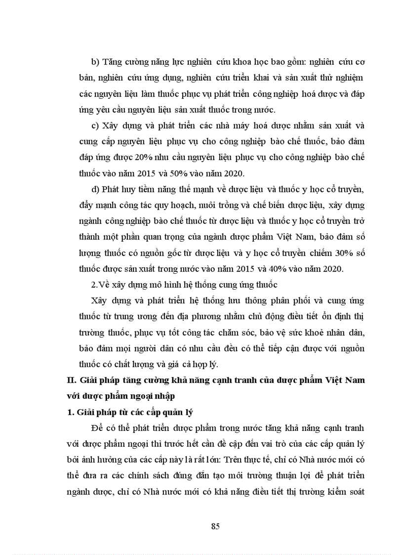 image for page Dược phẩm Việt Nam Thực trạng phát triển và giải pháp tăng cường khả năng cạnh tranh với dược phẩm ngoại nhập