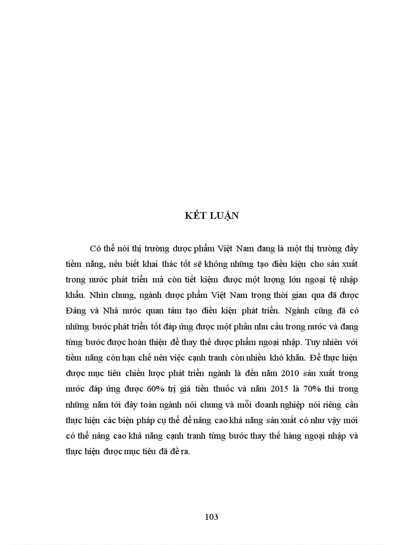 image for page Dược phẩm Việt Nam Thực trạng phát triển và giải pháp tăng cường khả năng cạnh tranh với dược phẩm ngoại nhập